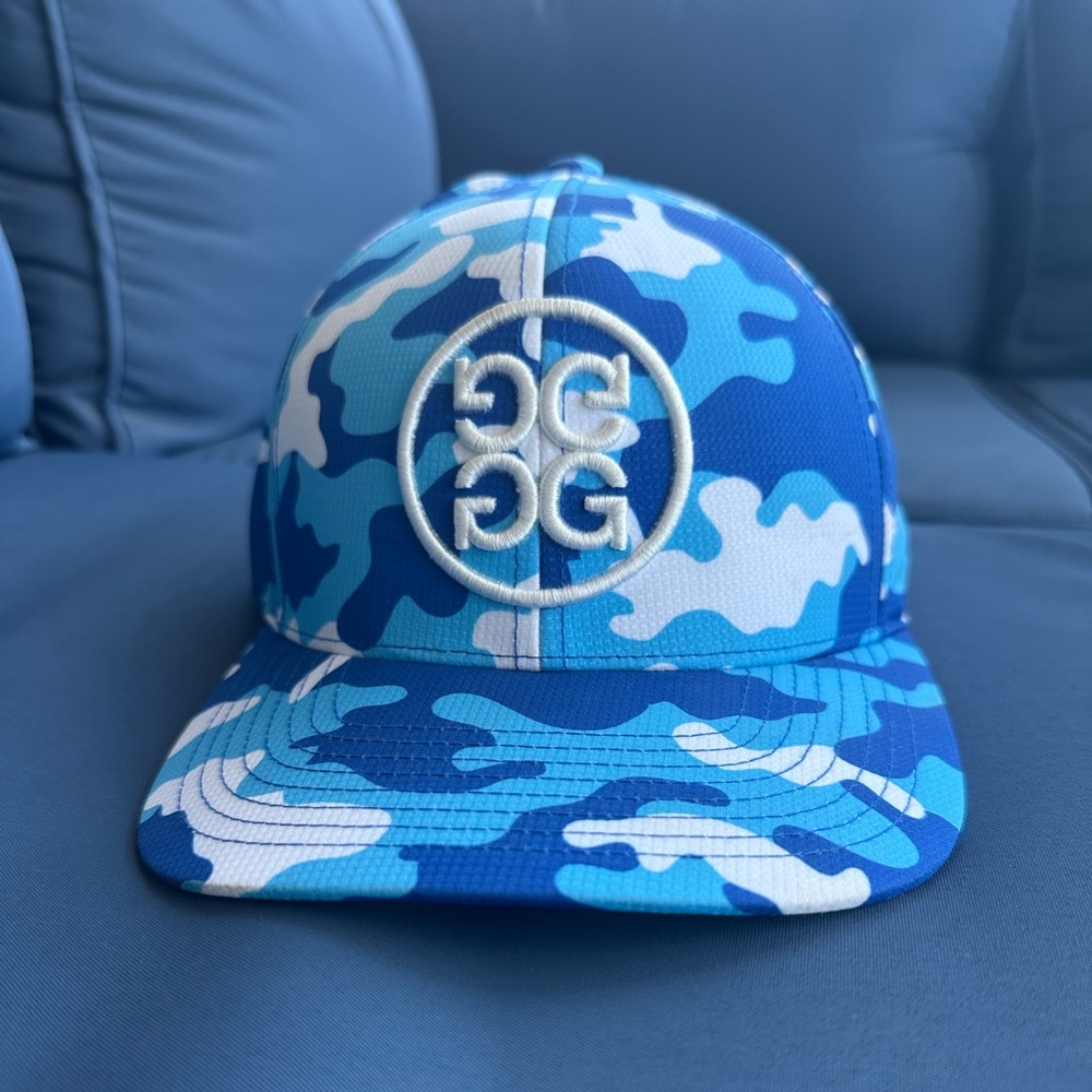 G/FORE Blue and White Camouflage Cap